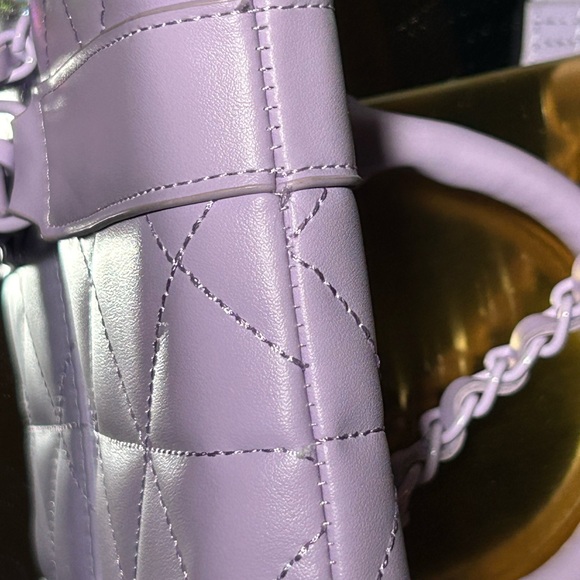 Betsey Johnson Purple XOLAYLA Clutch Crossbody 8.5” x 5” Quilted Bag NWT - Picture 12 of 16